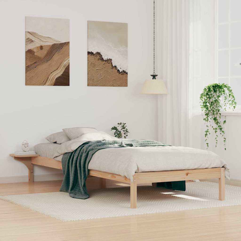 Estrutura de Cama com Mesas de Cabeceira 100 x 210 cm