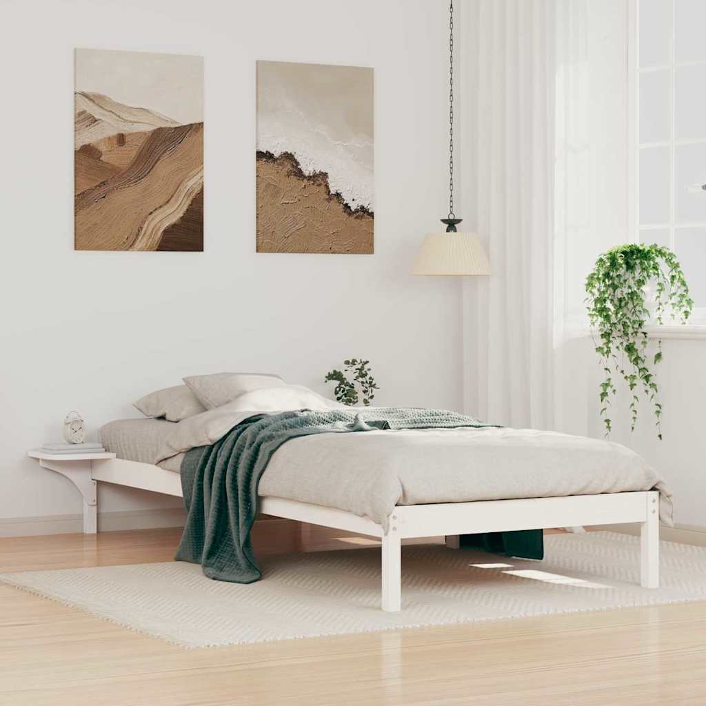 Estrutura de Cama com Mesas de Cabeceira 100 x 210 cm