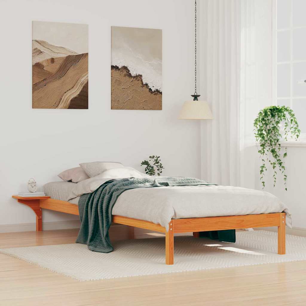 Estrutura de Cama com Mesas de Cabeceira 100 x 210 cm
