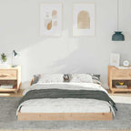 Estructura de cama Marrón 120 x 190 cm Madera de pino macizo