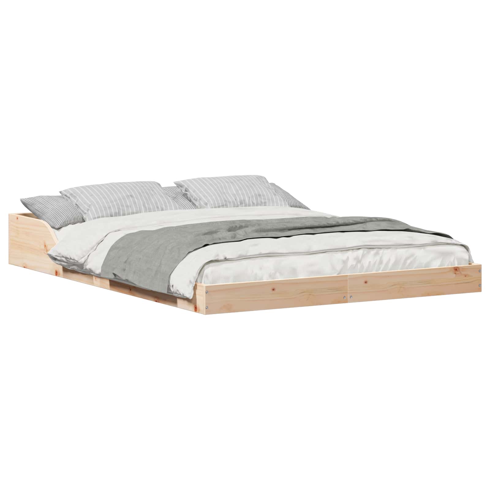 Estructura de cama Marrón 120 x 190 cm Madera de pino macizo