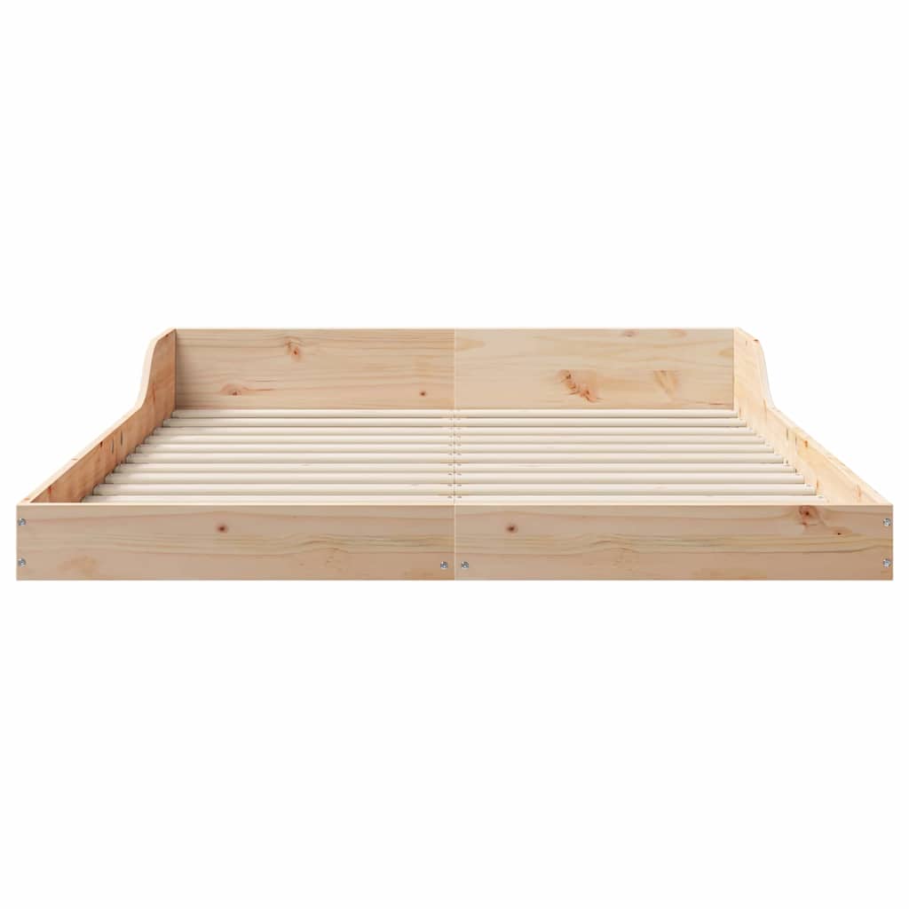 Estructura de cama Marrón 120 x 190 cm Madera de pino macizo