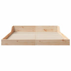 Estructura de cama Marrón 120 x 190 cm Madera de pino macizo