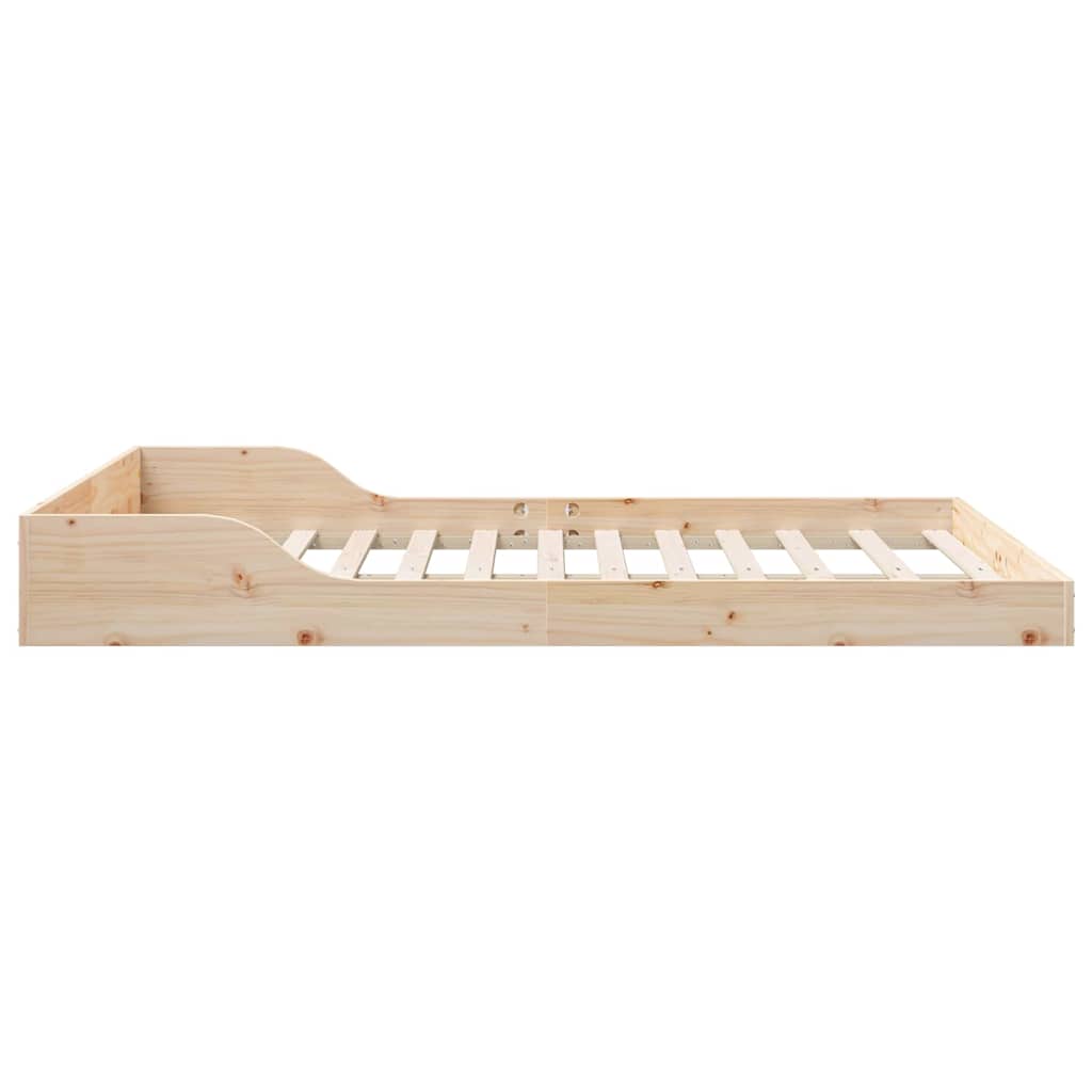 Estructura de cama Marrón 120 x 190 cm Madera de pino macizo