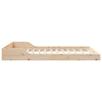 Estructura de cama Marrón 120 x 190 cm Madera de pino macizo