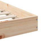 Estructura de cama Natural 100 x 200 cm Madera de pino macizo