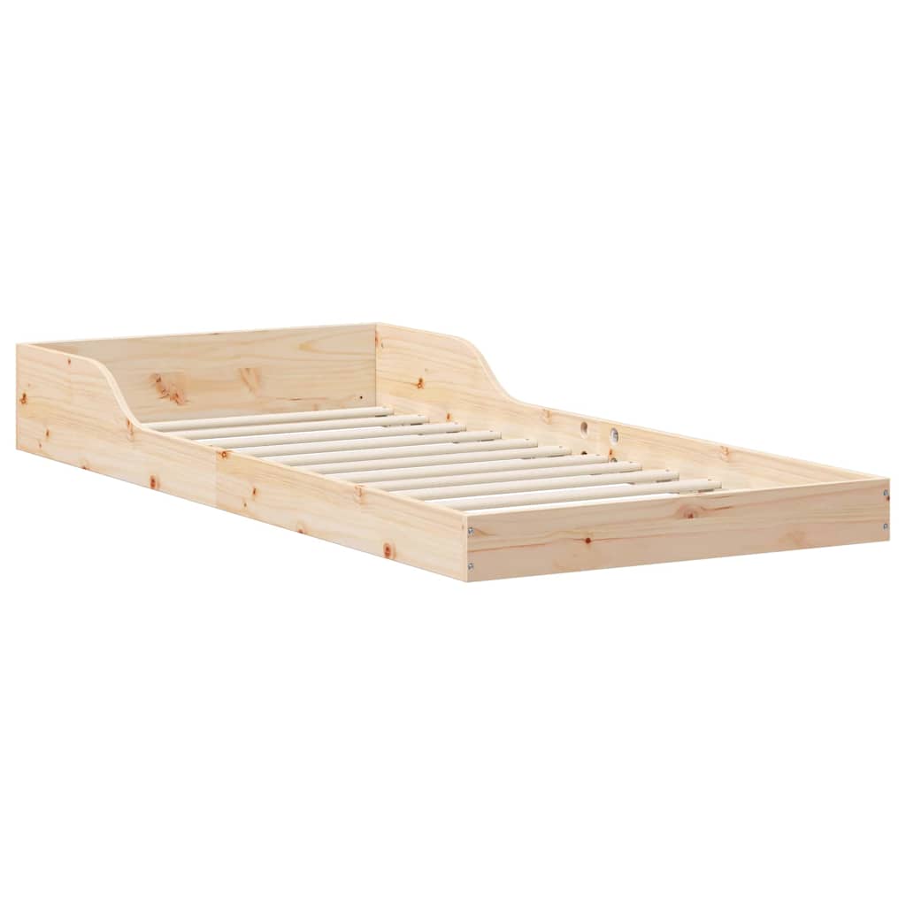 Estructura de cama Natural 100 x 200 cm Madera de pino macizo