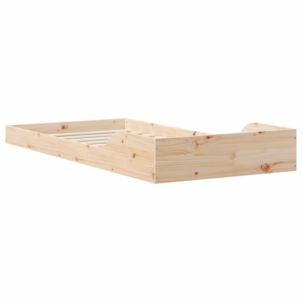 Estructura de cama Natural 100 x 200 cm Madera de pino macizo