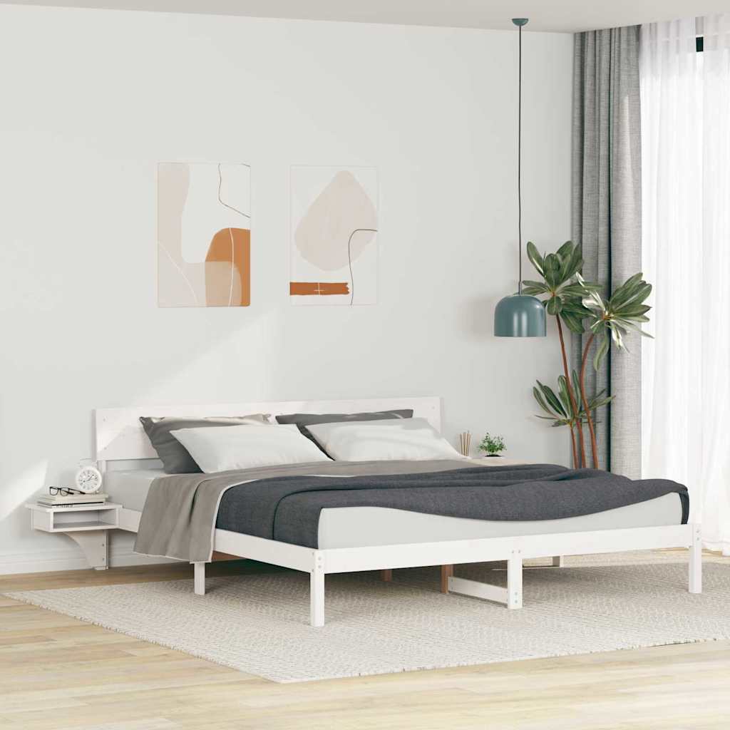 Estrutura de cama 100 x 200 cm Madeira de pinho maciço