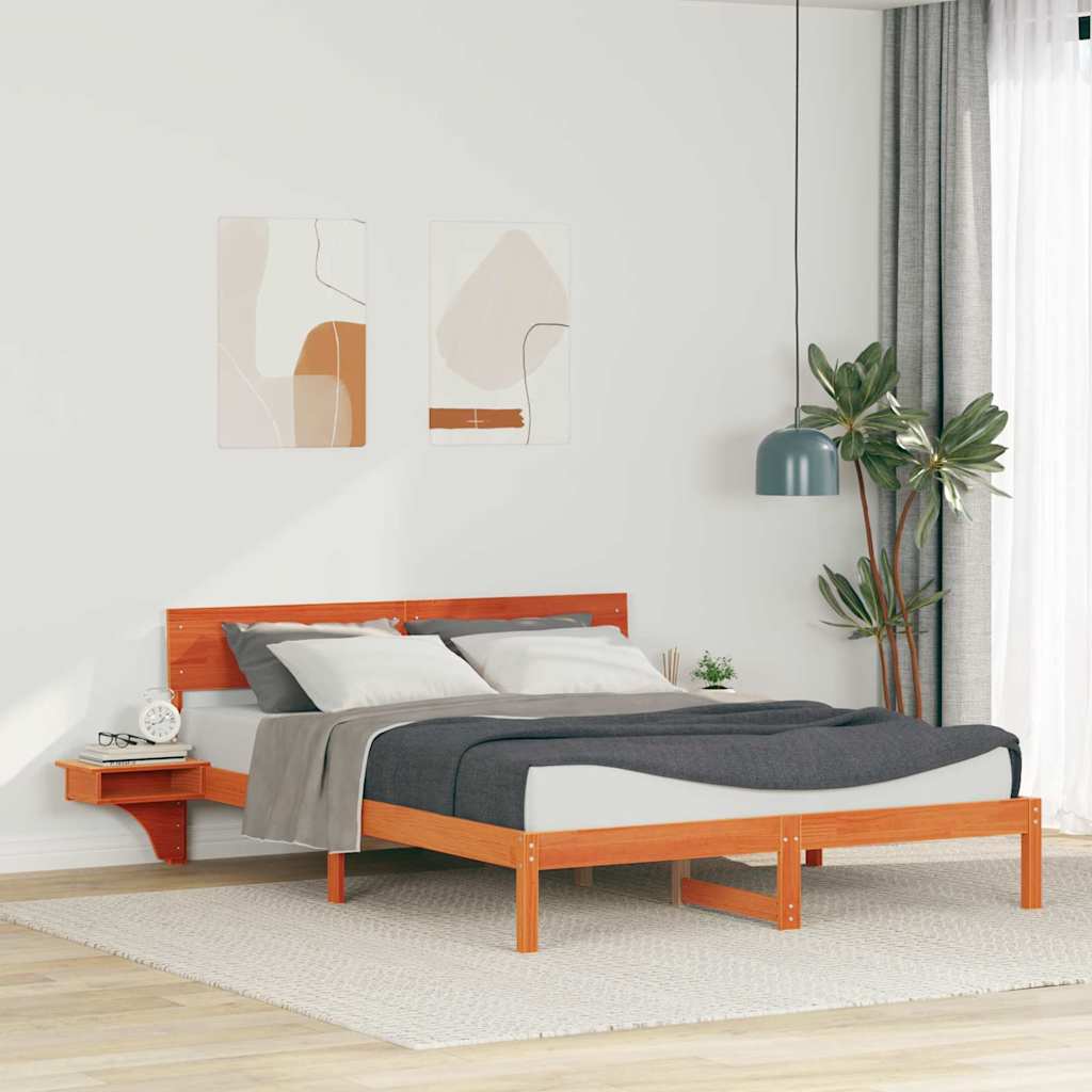 Estrutura de cama 100 x 200 cm Madeira de pinho maciço