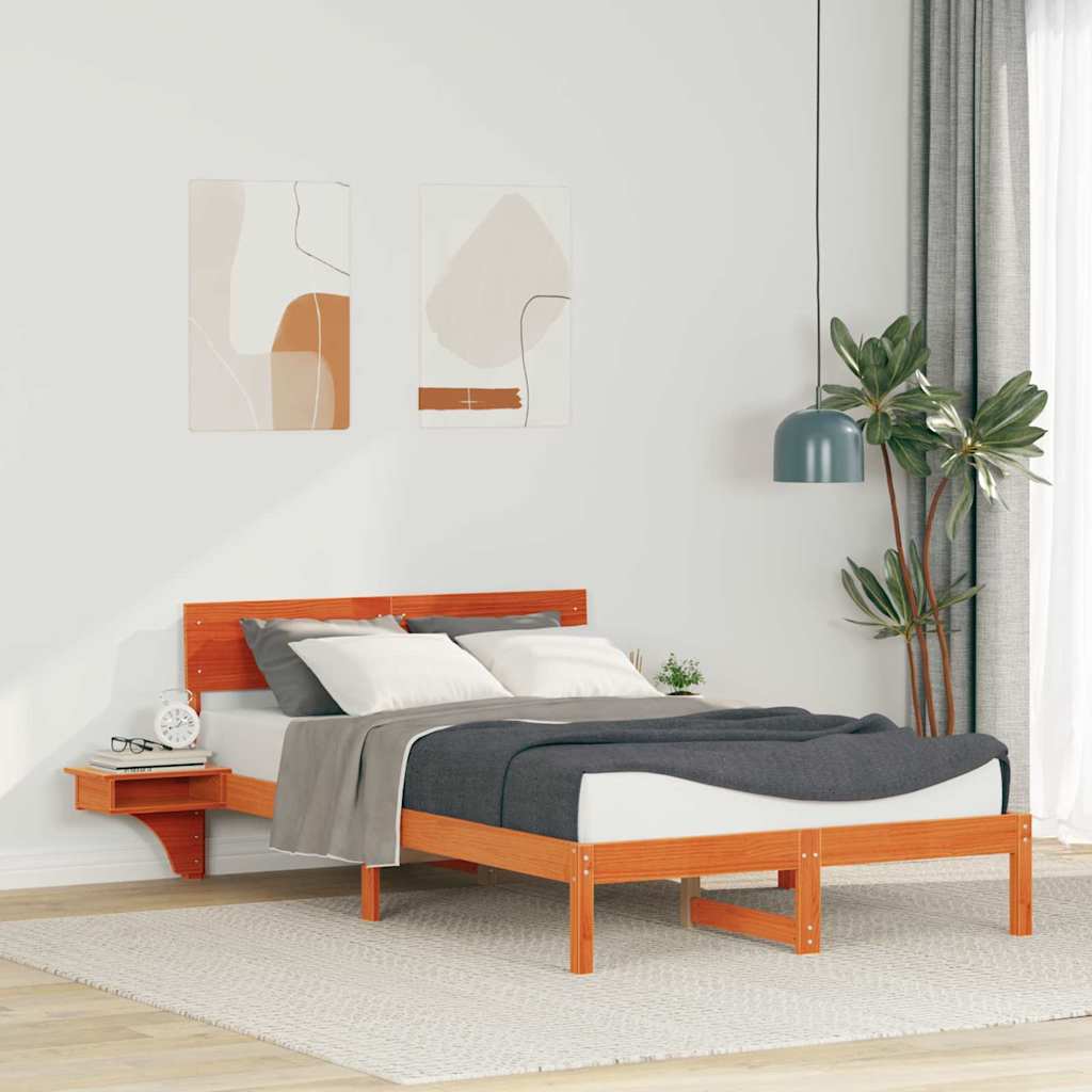 Estrutura de cama 100 x 200 cm Madeira de pinho maciço