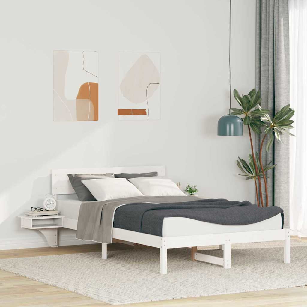 Estrutura de cama 100 x 200 cm Madeira de pinho maciço