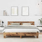 Cama de criança com cabeceira Creme 80 x 200 cm Bouclé