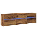 Unidades de TV 2 pcs Madera Vieja 180 x 34 x 50 cm