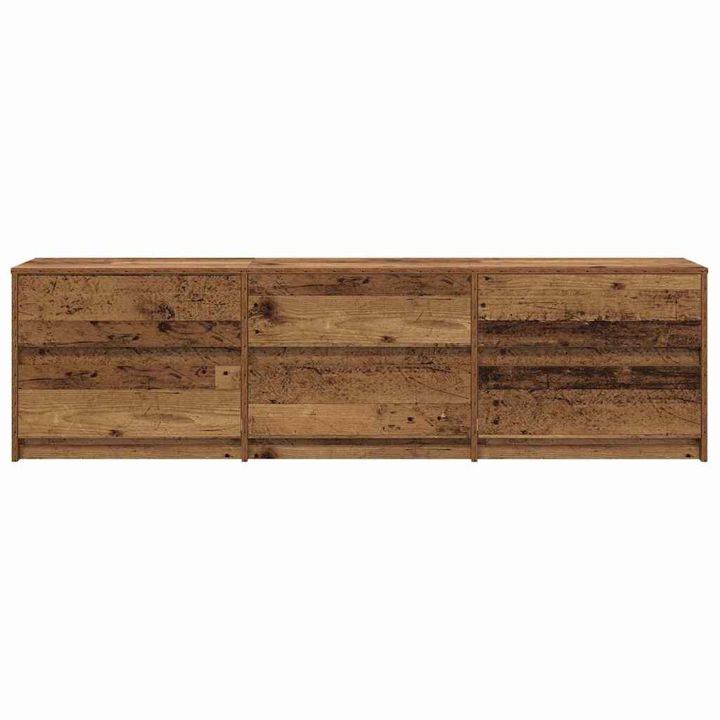 Unidades de TV 2 pcs Madera Vieja 180 x 34 x 50 cm