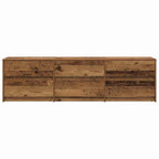 Unidades de TV 2 pcs Madera Vieja 180 x 34 x 50 cm