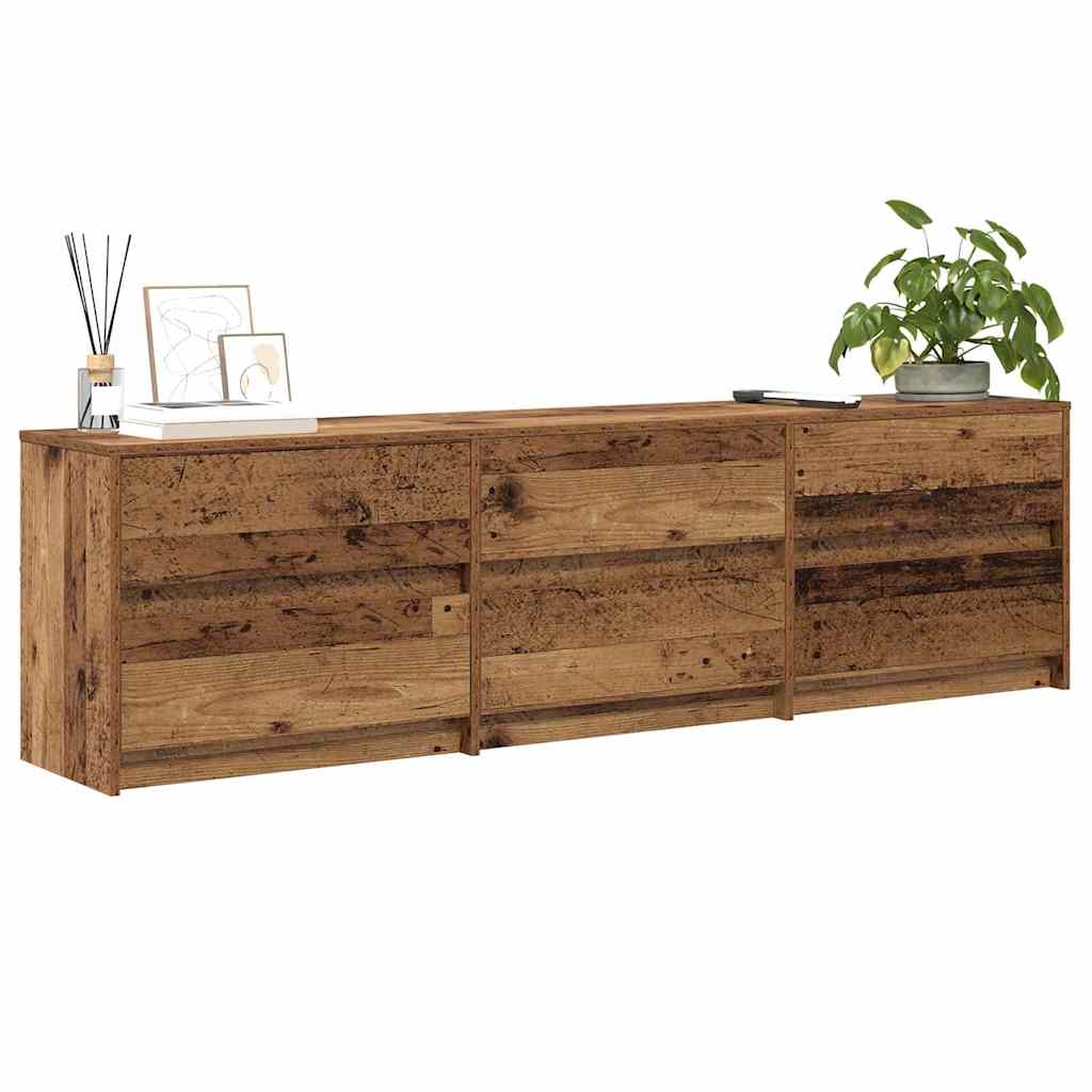 Unidades de TV 2 pcs Madera Vieja 180 x 34 x 50 cm