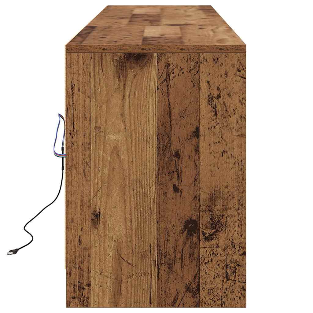 Unidades de TV 2 pcs Madera Vieja 180 x 34 x 50 cm