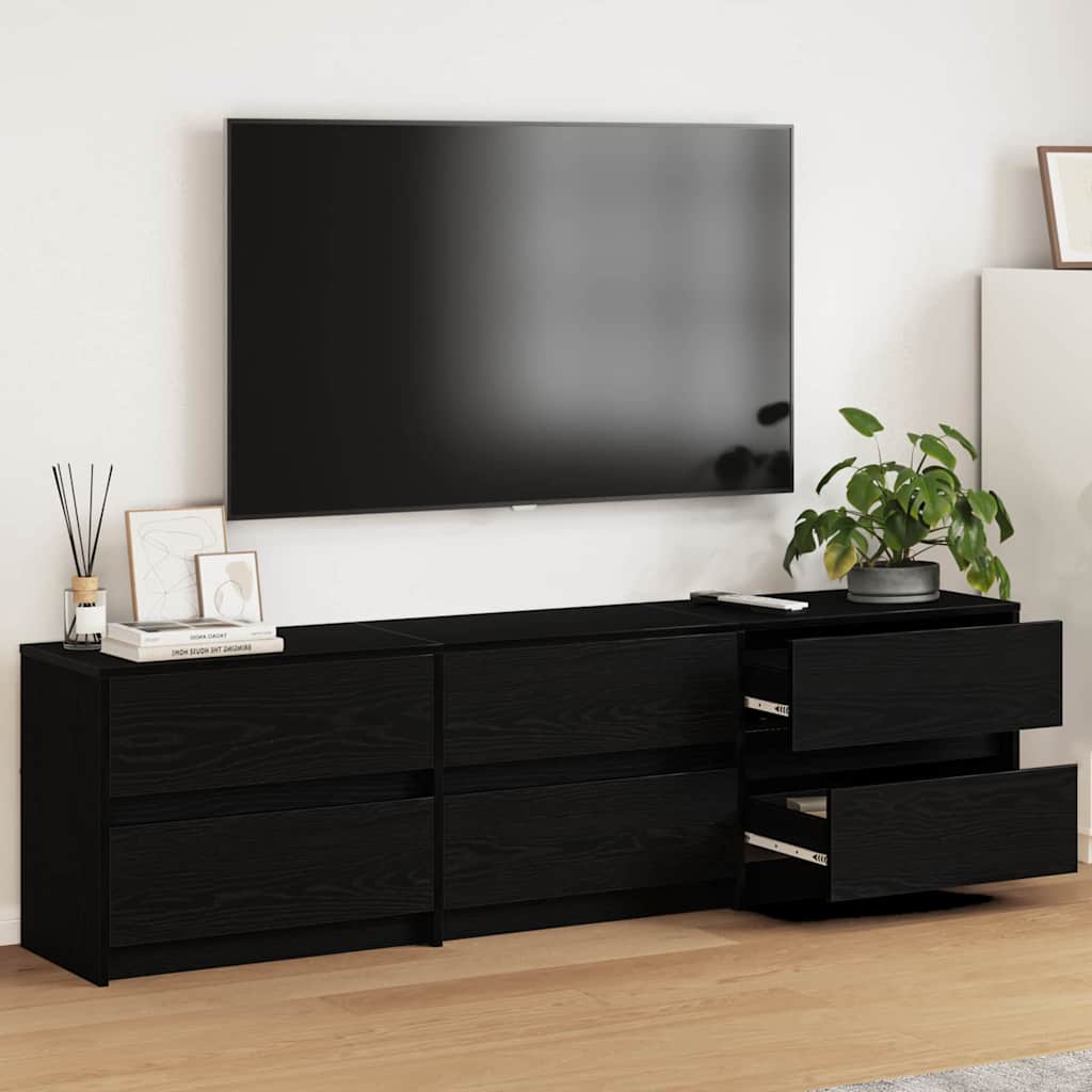 Unidades de TV 2 pcs Madera Vieja 180 x 34 x 50 cm