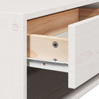 Mesita de Noche 2 pcs 50 x 32,5 x 24 cm Madera maciza de pino