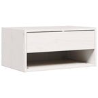 Mesita de Noche 2 pcs 50 x 32,5 x 24 cm Madera maciza de pino