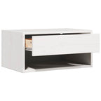 Mesita de Noche 2 pcs 50 x 32,5 x 24 cm Madera maciza de pino