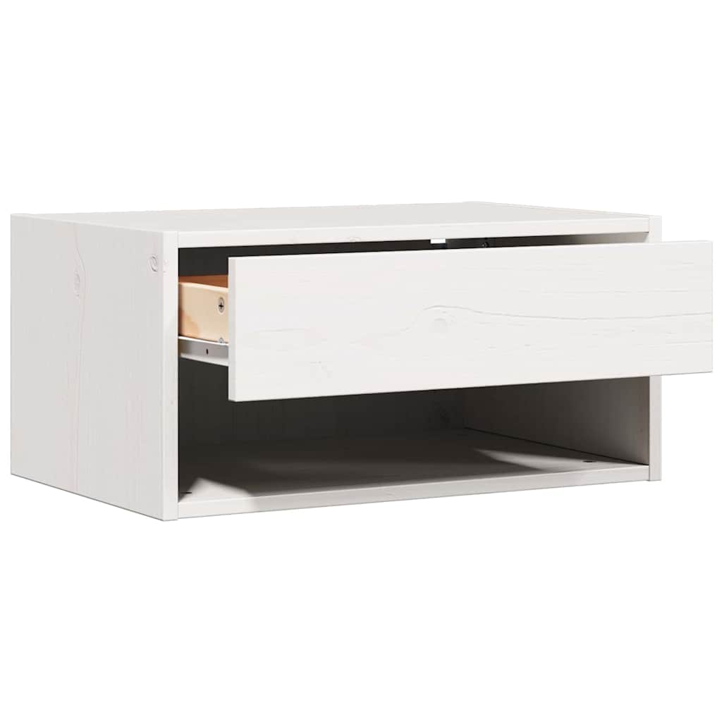Mesita de Noche 2 pcs 50 x 32,5 x 24 cm Madera maciza de pino
