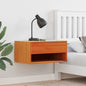 Mesita de Noche 2 pcs 50 x 32,5 x 24 cm Madera maciza de pino