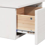 Mesita de Noche 2 pcs 37 x 35 x 18,5 cm Madera maciza de pino