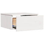 Mesita de Noche 2 pcs 37 x 35 x 18,5 cm Madera maciza de pino