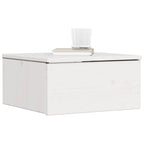 Mesita de Noche 2 pcs 37 x 35 x 18,5 cm Madera maciza de pino