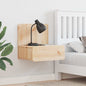 Mesita de Noche 2 pcs 44 x 32,5 x 40 cm Madera maciza de pino