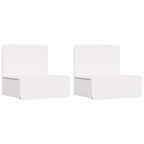 Mesita de Noche 2 pcs 44 x 32,5 x 40 cm Madera maciza de pino