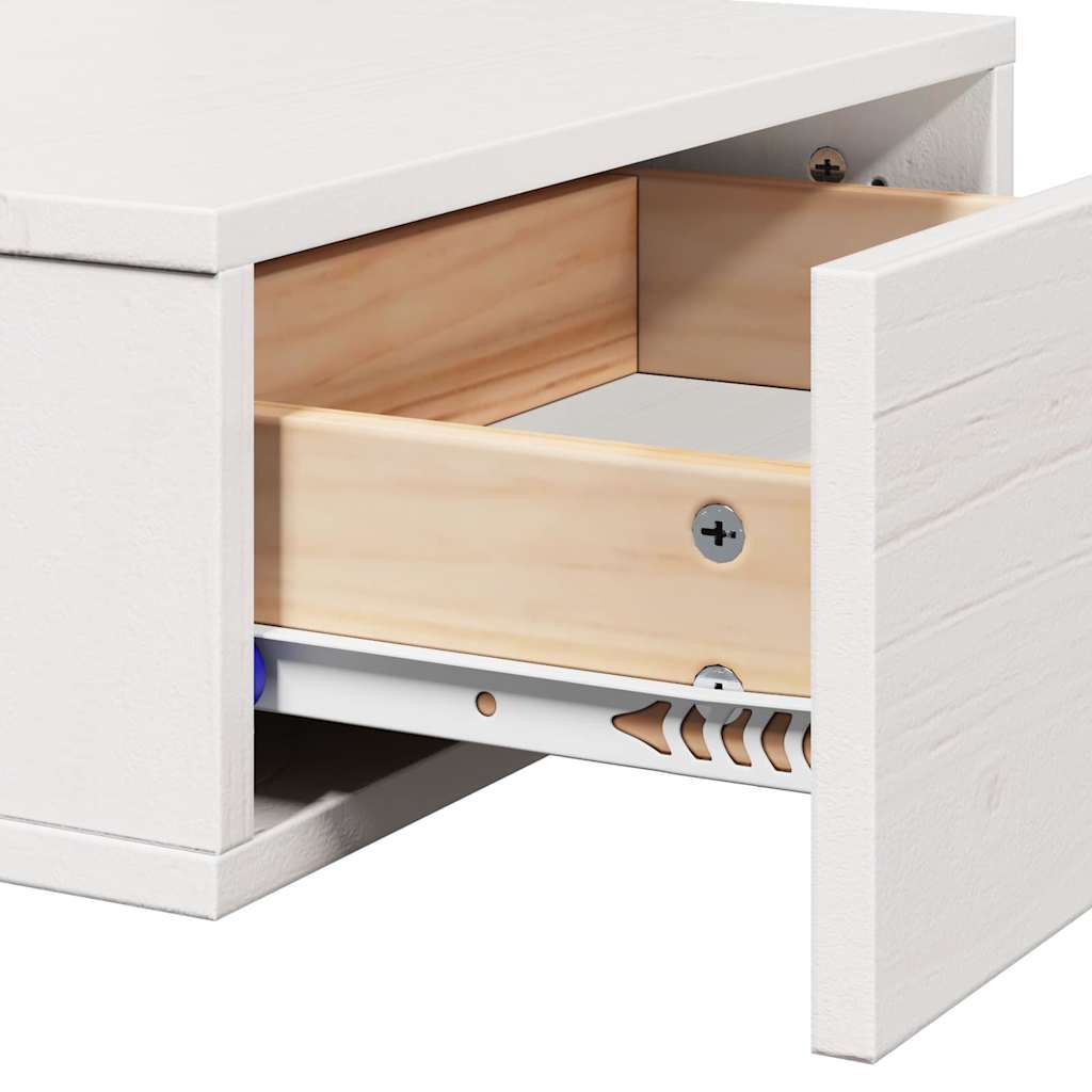 Mesita de Noche 2 pcs 42 x 32,5 x 40 cm Madera maciza de pino