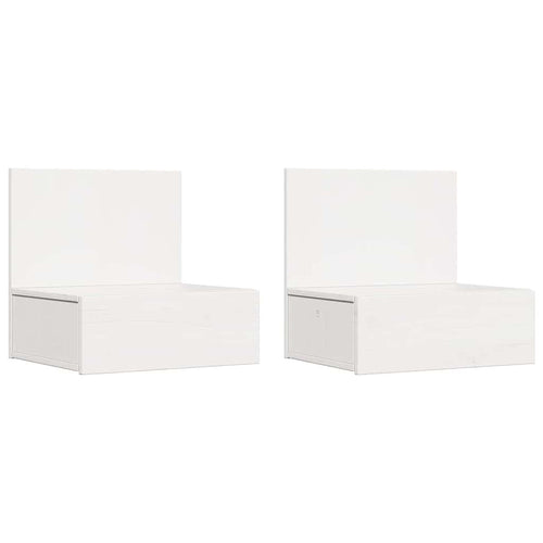 Mesita de Noche 2 pcs 42 x 32,5 x 40 cm Madera maciza de pino