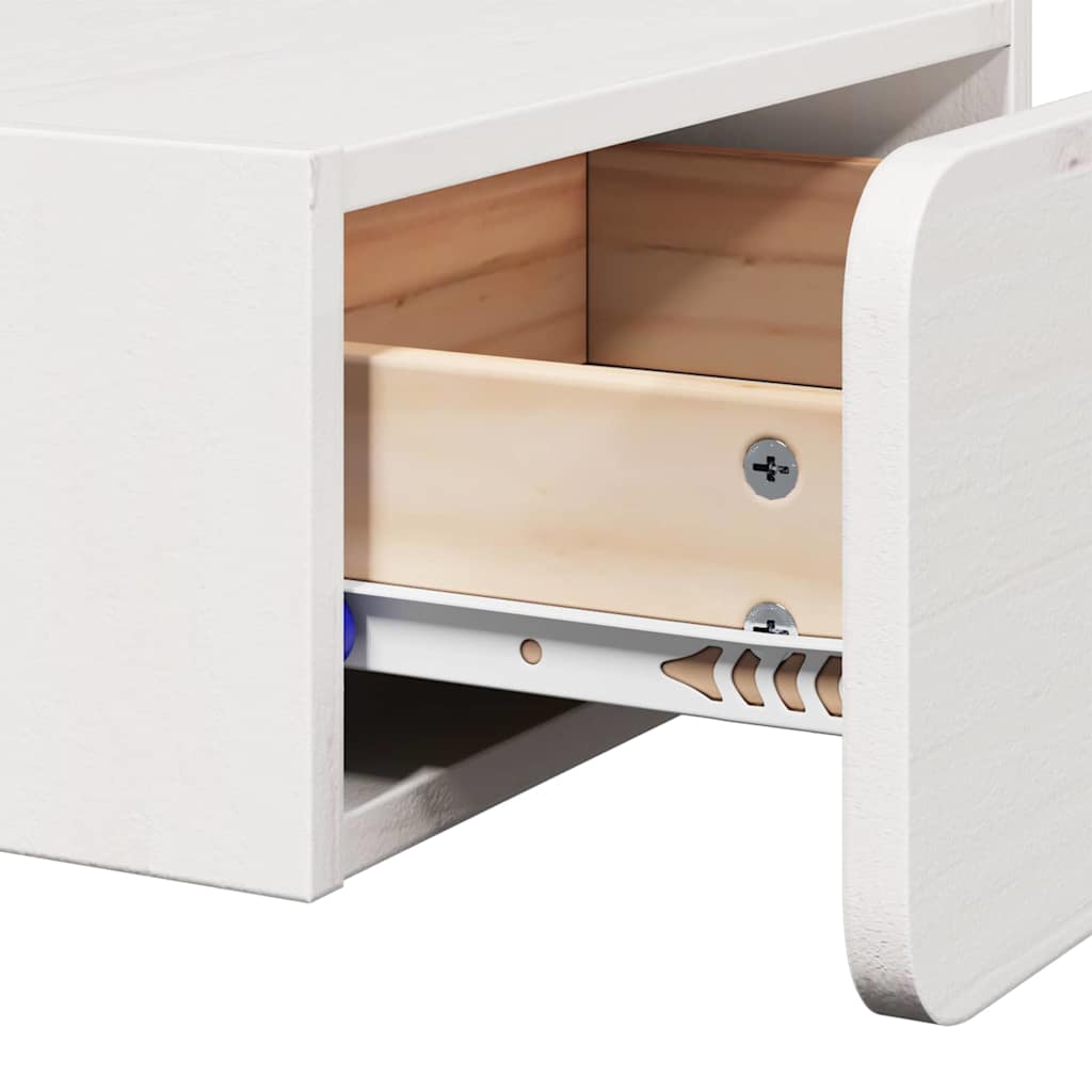 Mesita de Noche 2 pcs 39 x 34 x 16,5 cm Madera maciza de pino