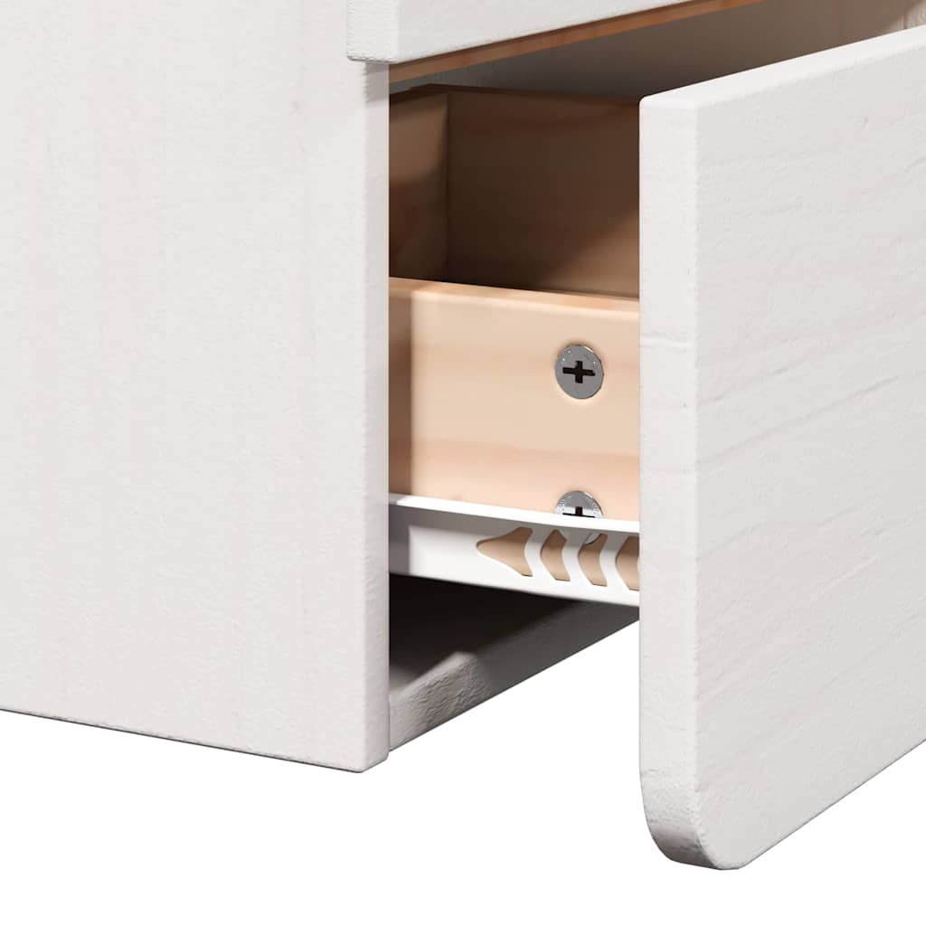 Mesita de Noche 2 pcs 39 x 34 x 33 cm Madera de pino maciza
