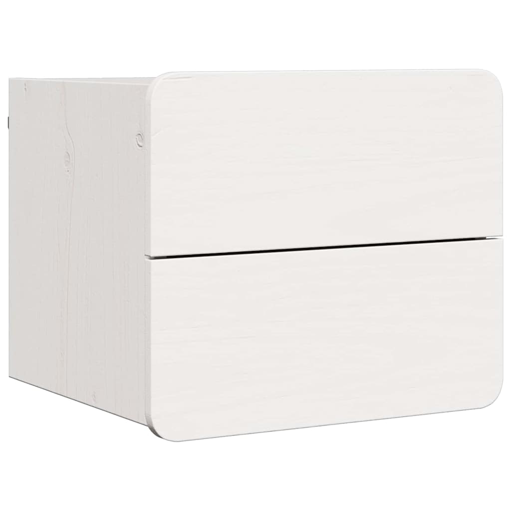 Mesita de Noche 2 pcs 39 x 34 x 33 cm Madera de pino maciza