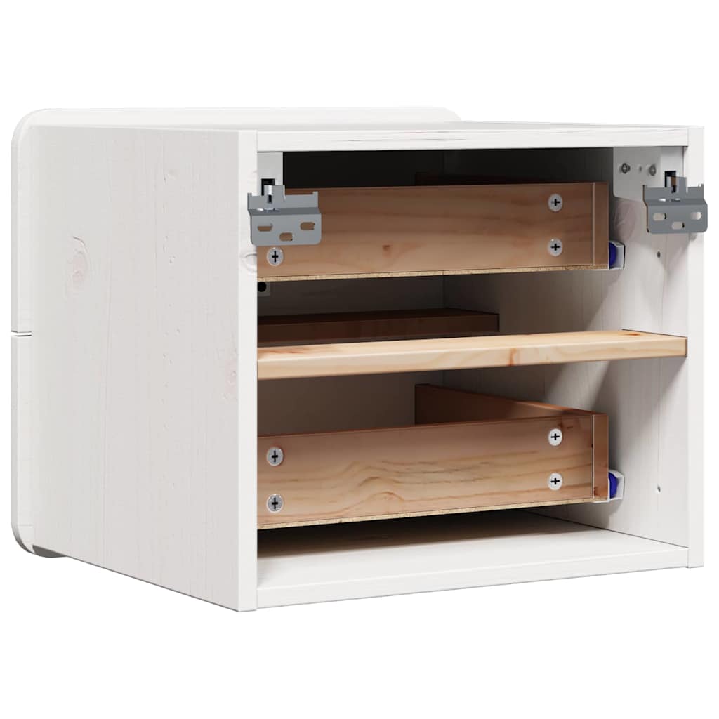 Mesita de Noche 2 pcs 39 x 34 x 33 cm Madera de pino maciza