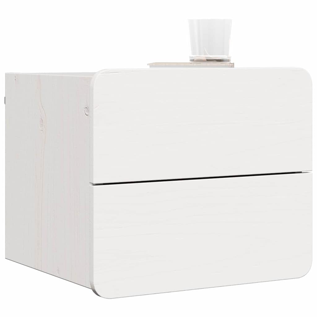 Mesita de Noche 2 pcs 39 x 34 x 33 cm Madera de pino maciza