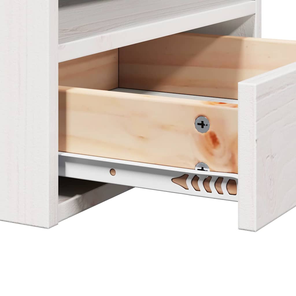 Mesita de Noche 2 pcs 38 x 36 x 29,5 cm Madera maciza de pino