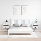 Mesita de Noche 2 pcs 38 x 36 x 29,5 cm Madera maciza de pino