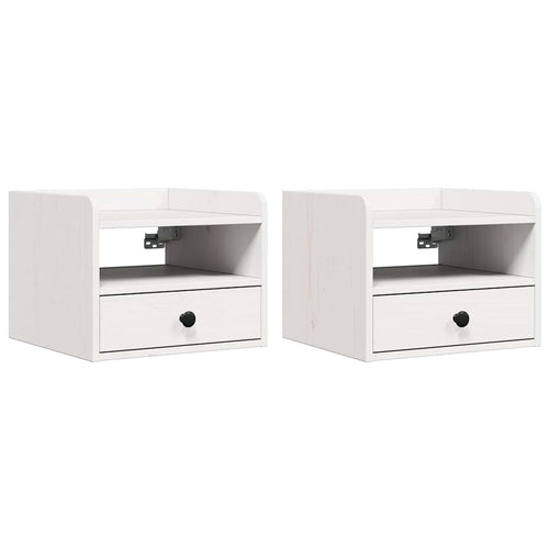 Nightstand 2 pcs 38 x 36 x 29.5 cm Solid pine wood