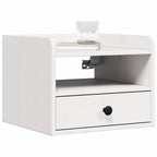 Mesita de Noche 2 pcs 38 x 36 x 29,5 cm Madera maciza de pino