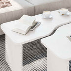 Mesa de Café 2 pcs Madera maciza de pino