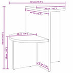 Mesa de Café 50 x 40 x 50 cm Madera maciza de pino