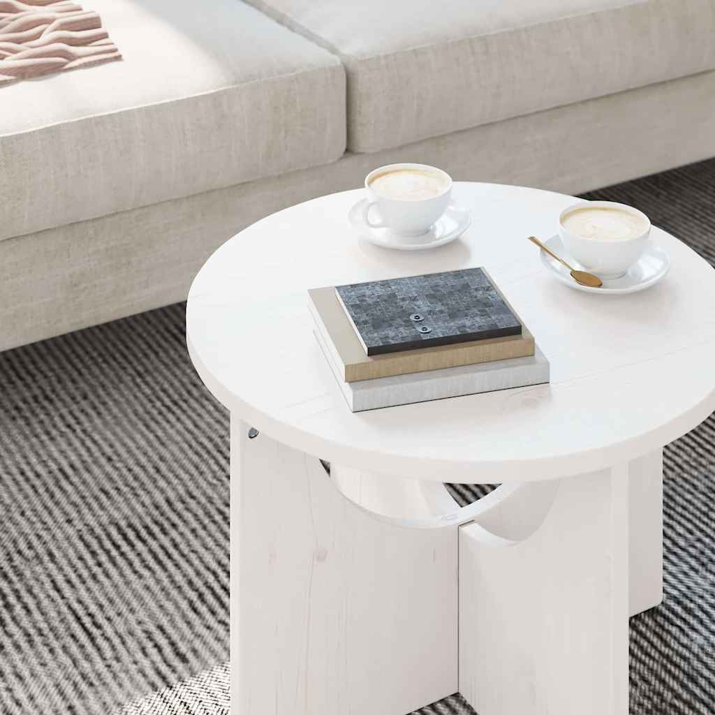 Mesa de Café 50 x 50 x 35 cm Madera maciza de pino