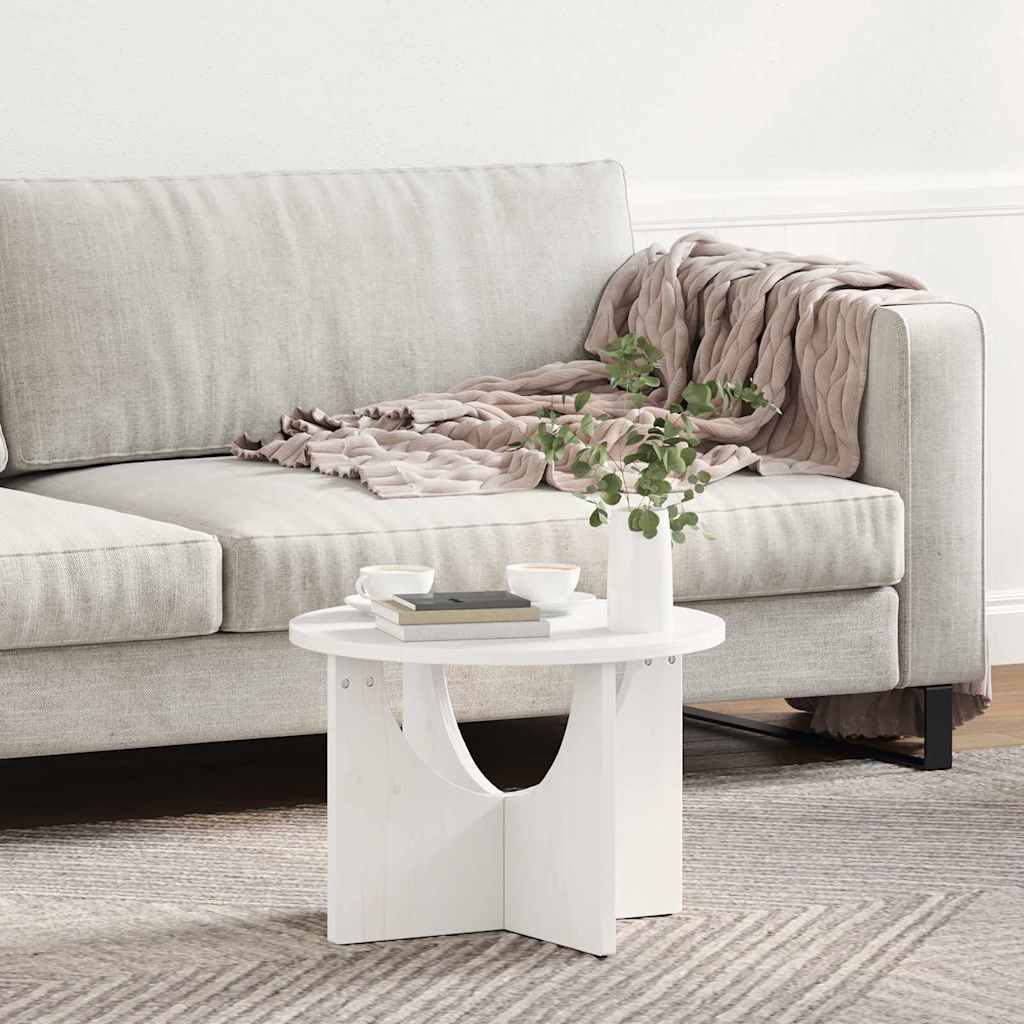 Mesa de Café 50 x 50 x 35 cm Madera maciza de pino