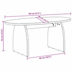 Mesa de Café 80 x 40 x 35 cm Madera de pino macizo