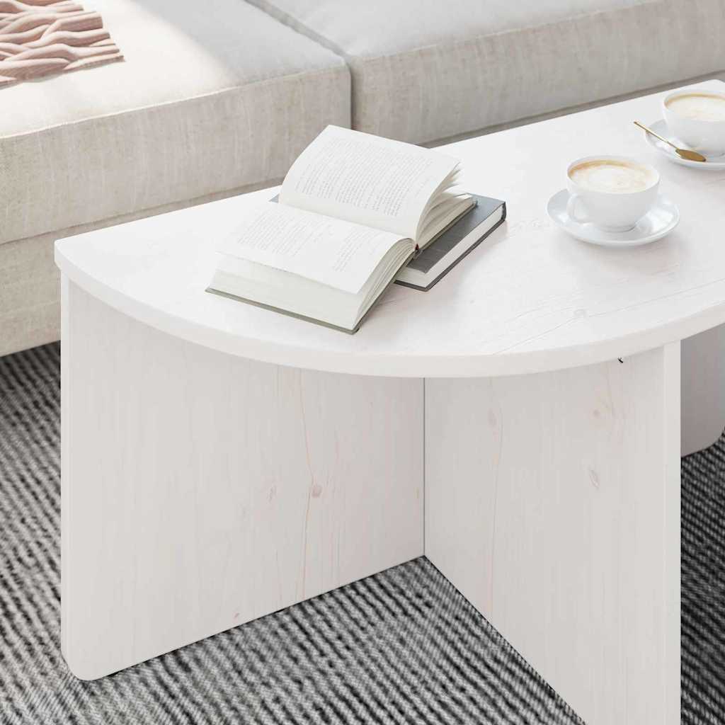 Mesa de Café 2 pcs Madera maciza de pino